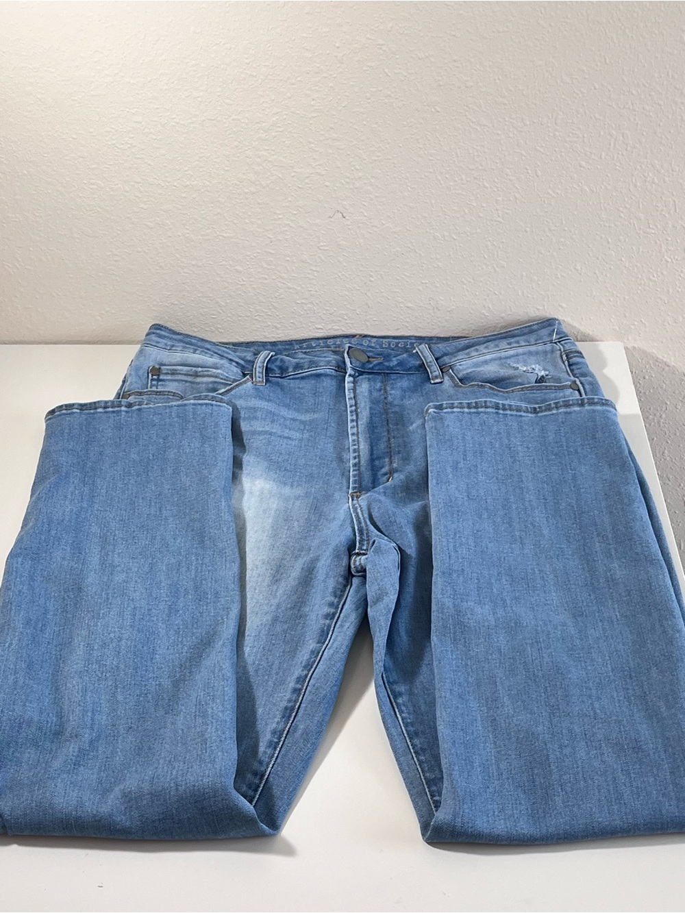 Articles Of Society Light Blue Slim Straight Jeans